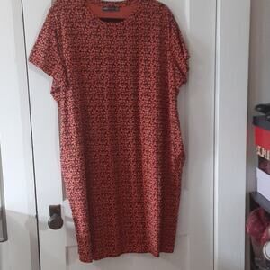 M & S 100% Cotton T-shirt dress 18 Long